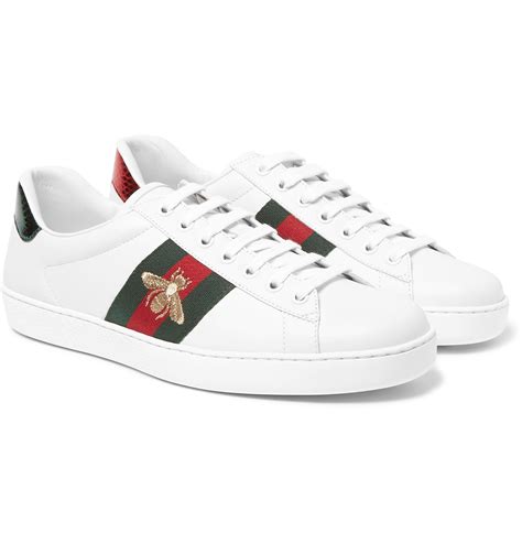 gucci mens white trainers|white Gucci trainers men's.